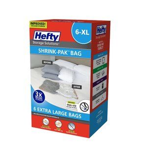 Hefty Shrink Pak 6 XL Vacuum Storage Bags